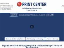 Tablet Screenshot of gotoprintcenter.com